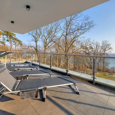 Penthouse Apartment Mit Sauna Und Dachterrasse Mit Haffblick Apartman *