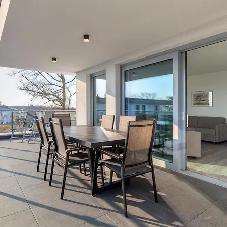 Penthouse Apartment Mit Sauna Und Dachterrasse Mit Haffblick Apartman
