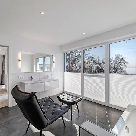 Penthouse Apartment Mit Sauna Und Dachterrasse Mit Haffblick Apartman