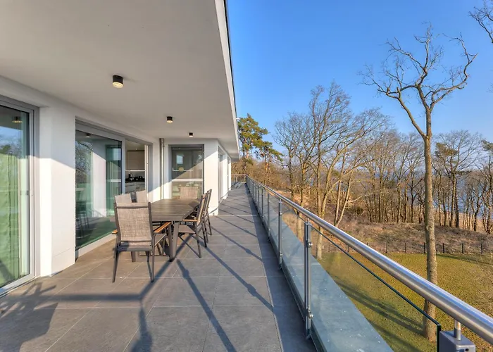 Penthouse Mit Sauna Und Dachterrasse Mit Haffblick