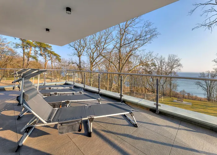 Penthouse Mit Sauna Und Dachterrasse Mit Haffblick 公寓 *