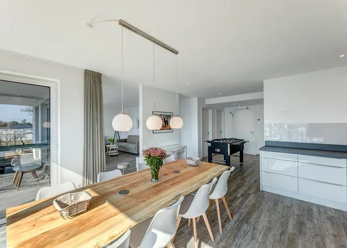 公寓 Penthouse Mit Sauna Und Dachterrasse Mit Haffblick