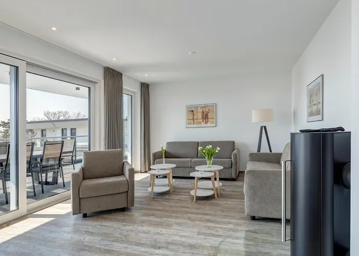 公寓 Penthouse Mit Sauna Und Dachterrasse Mit Haffblick *