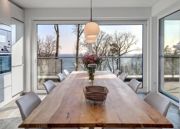 公寓 Penthouse Mit Sauna Und Dachterrasse Mit Haffblick