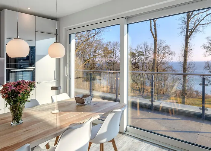 Penthouse Mit Sauna Und Dachterrasse Mit Haffblick