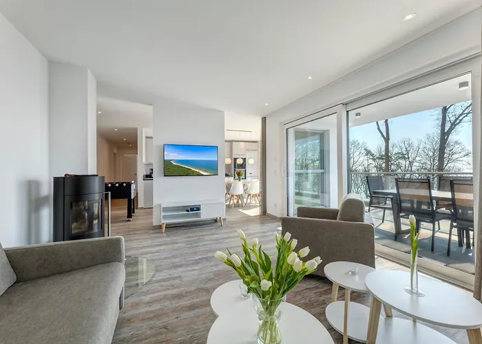 Penthouse Mit Sauna Und Dachterrasse Mit Haffblick 公寓 *