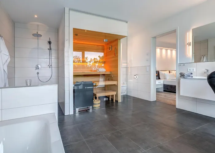 公寓 Penthouse Mit Sauna Und Dachterrasse Mit Haffblick