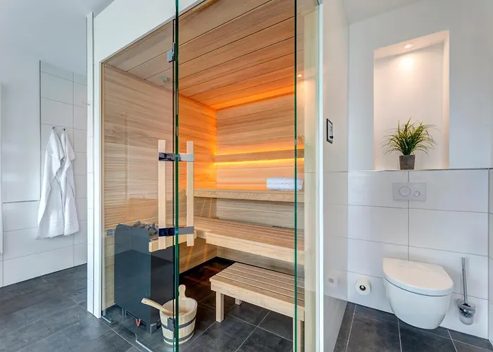 Penthouse Mit Sauna Und Dachterrasse Mit Haffblick